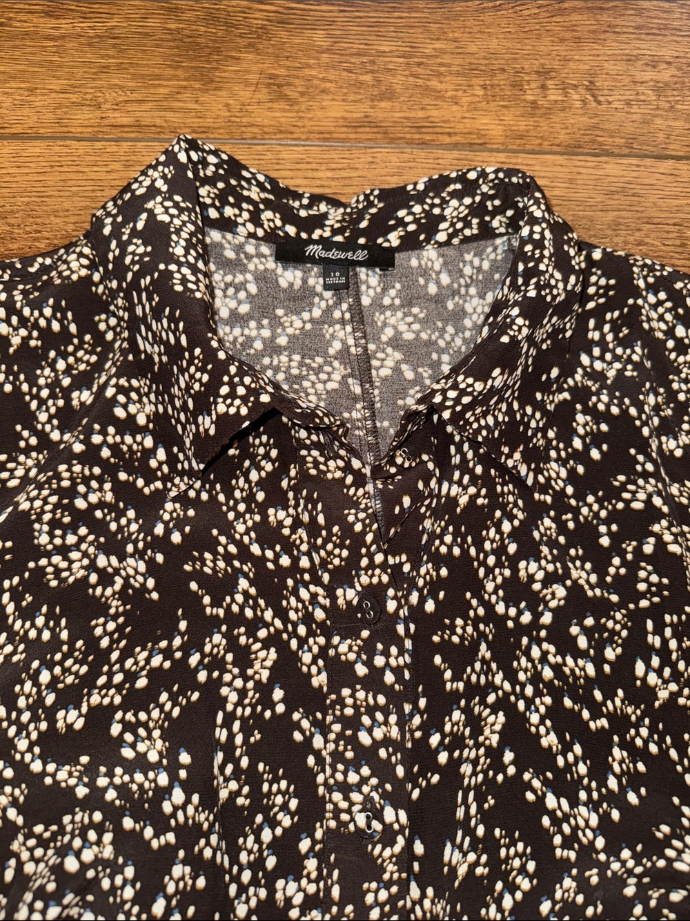 NWOT Madewell Button Front Dress - Picture 3 of 5